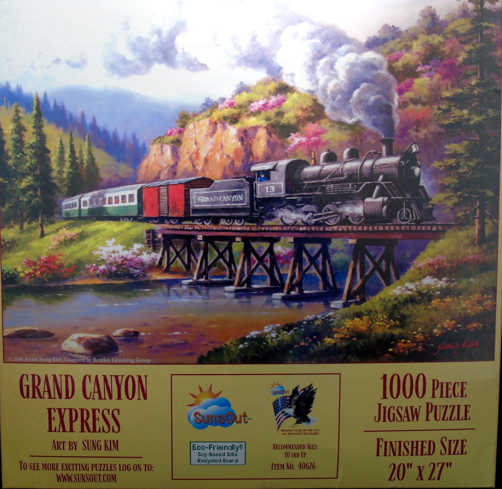 SunsOut Grand Canyon Express Train Puzzle